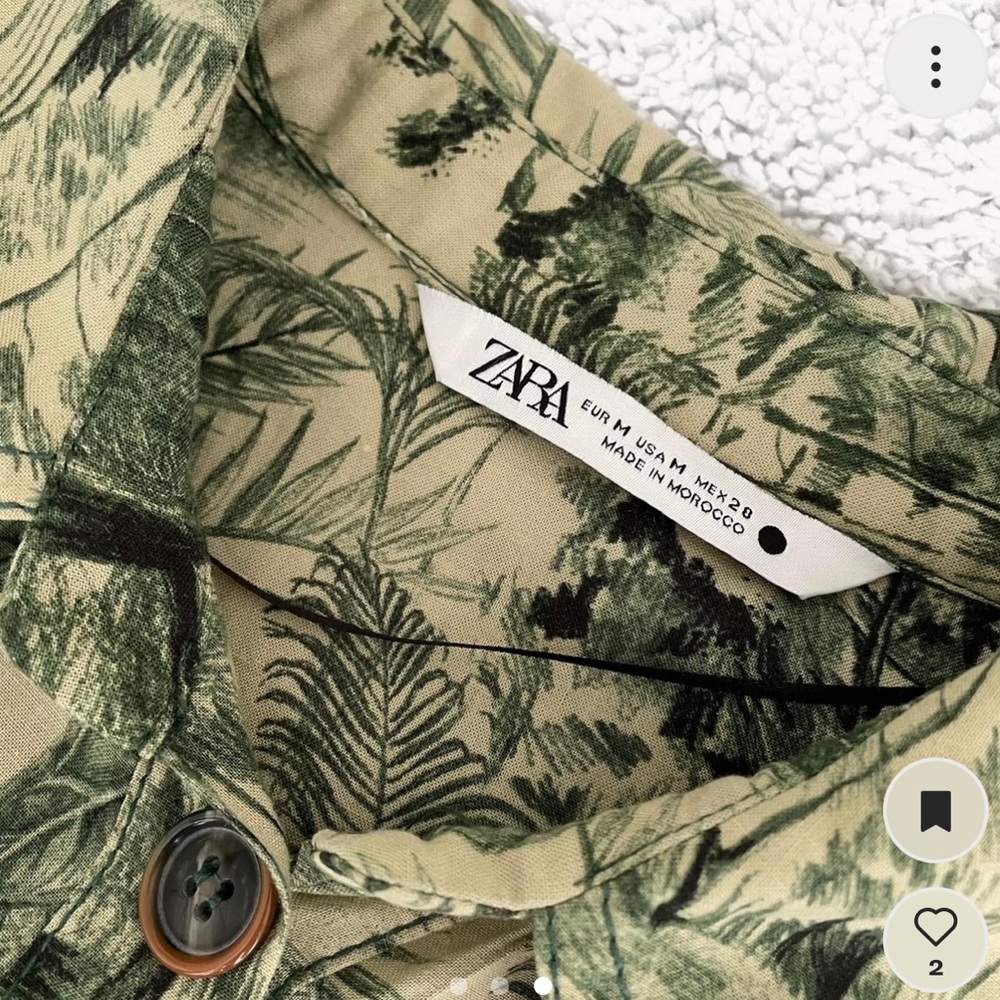 Zara Printed Pareo Dress Size M